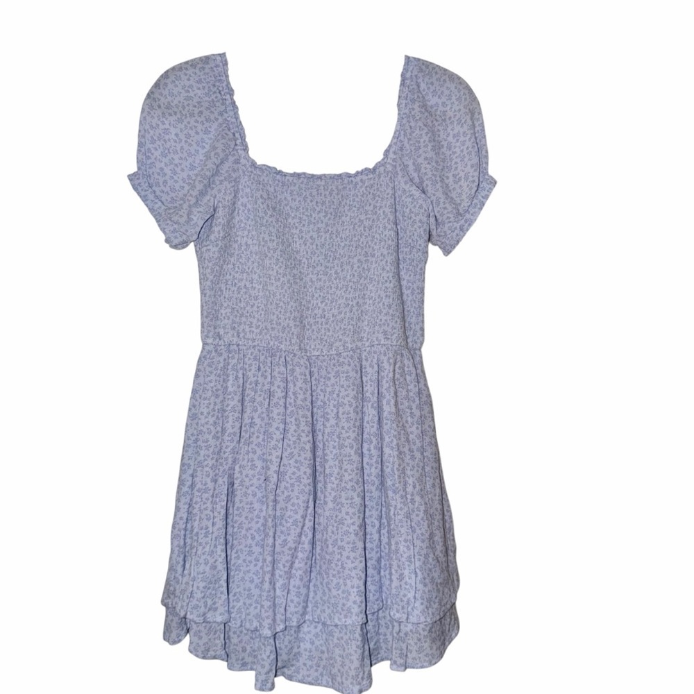 Hollister Smocked Mini Dress Size Medium - Picture 2 of 6